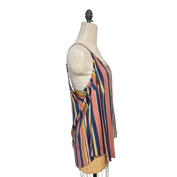Torrid Plus Size 2 (18/20) & 4 Multicolor Stripe Stretch Rayon Cami $39.50 NWT - Picture 5 of 9